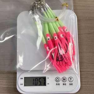 Aparejos <span class=keywords><strong>Sabiki</strong></span> de 10 anzuelos, conjuntos de líneas de pesca biomiméticas para calamar, aparejos para lubina y trucha de nariz larga, anti-mordedura, luminosos - Product Image 5