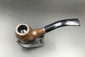 Ensemble de pipes à tabac <span class=keywords><strong>en</strong></span> <span class=keywords><strong>bois</strong></span> grainé avec boîte cadeau noire et support <span class=keywords><strong>en</strong></span> plastique – Vente directe usine, haute qualité - Product Image 2