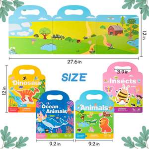 Myway 126 <span class=keywords><strong>adesivi</strong></span> gonfi riutilizzabili I libri <span class=keywords><strong>adesivi</strong></span> di scena da 4 confezioni perfetti rendono i tuoi <span class=keywords><strong>adesivi</strong></span> per l'apprendimento e i regali di viaggio - Product Image 6