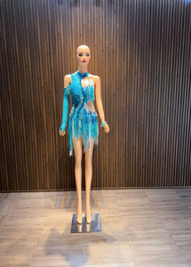 Vestido de Fiesta Ajustado de Manga Larga con un Hombro Descubierto para Mujer, con Pedrería de Alta Gama, Tela de Poliéster, Estilo Urbano de Invierno - Product Image 5