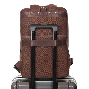Nuovo Arrivo <span class=keywords><strong>Zaino</strong></span> da <span class=keywords><strong>Viaggio</strong></span> <span class=keywords><strong>Vintage</strong></span> in Vera Pelle Crazy Horse Pieno Fiore di Produzione Propria per Laptop - Product Image 4