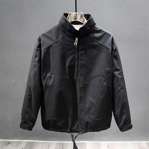 Veste décontractée pour homme grande <span class=keywords><strong>taille</strong></span> style vintage marron <span class=keywords><strong>café</strong></span>, vente en gros d'usine, veste d'automne style américain - Product Image 3