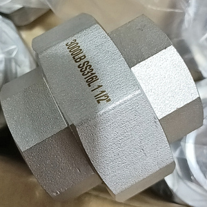 MSS SP-83 단조 스테인리스 스틸 유니온 ASTM A182 F304/F316L ASME B16.11 클래스 3000 암나사 ISO 9001:2008 인증 - Product Image 3