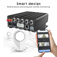 Système de caméra de voiture CCTV 8 canaux, kit de caméra de voiture universel 360°, carte SD, enregistreur vidéo sur disque dur, CMSV6 MDVR mobile pour véhicule