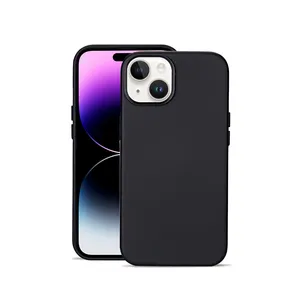 Fundas de teléfono móvil hechas a mano de cuero de gama alta de diseño de marca de lujo para iPhone Xs 14 15 Pro Max