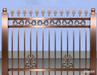 Panneau de clôture en fer galvanisé anti-corrosion haute sécurité moderne pour bricolage, utilisation en appartement, villa, balcon, escalier, garde-corps en tuyau, modélisation 3D