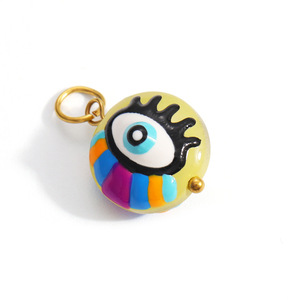 Accessoires de bijoux en acier inoxydable pour la fabrication de colliers, formes variées : étoile, papillon, œil porte-bonheur, style peint, pour le marché international - Product Image 5