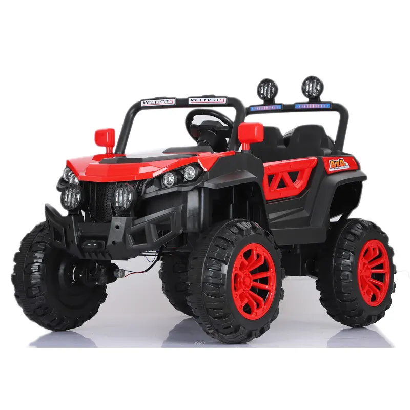Deko — voiture électrique rouge, 4*4, pour enfants, conduite, avec fonction de bascule, SRFL188