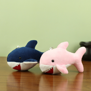 Оптовая продажа мини 15 см Акула плюшевая игрушка сумка брелок кукла кулон морское животное мягкие игрушки для продвижения подарок - Product Image 5