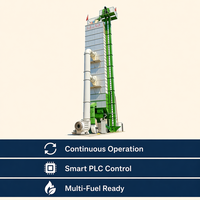 Séchoir à Céréales 120T/Jour Intelligent PLC à Pompe à Chaleur à Recirculation Économe en Énergie et Facile à Utiliser pour Moulin à Farine et Riz