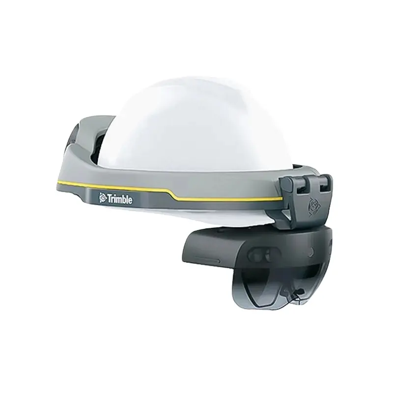 Trimble XR10 With HoloLens 2 Mixed Reality Headset Connect AR MR Glasses Models In The Field Using iOS Android Mobile Devices