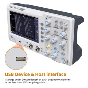สำหรับ SDS1102 ออสซิลโลสโคปแบบดิจิตอล 5mV/ดิว 2 ช่องสัญญาณ 100MHz แบนด์วิดท์ 1GS/s อัตราการสุ่มตัวอย่าง 7 นิ้ว TFT หน้าจอแสดงผลแบบตั้งโต๊ะ 8 บิต - Product Image 6