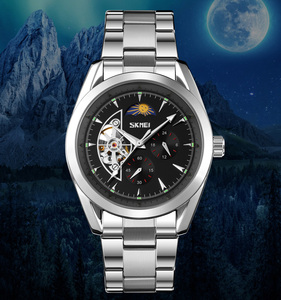 Orologio Meccanico Personalizzato OEM con Logo, Alta Qualità, Luminoso, Impermeabile 3ATM, Cinturino in Acciaio Inossidabile, Orologi Automatici - Product Image 1