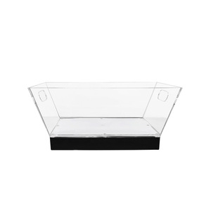 QIAQIA Boat Shape LED Ice <b>Bucket</b> 24 Bottle Transparent <b>Plastic</b> Party Bar KTV Beverage Cooler - Product Image 5