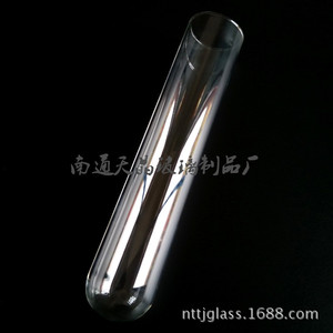 หลอดทดลองแก้วชาดอกไม้เทียนจิง 40x200 มม. โบโรซิลิเกตหนา ทนความร้อน ก้นกลม โปร่งใส - Product Image 5