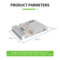 Module IO d'entrée analogique PLC Système de bus distribué IP20 supportant 4 modules