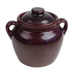 Pot de marmite en céramique à revêtement alimentaire de haute qualité, pot à cornichons de fermentation personnalisé, ensemble d'équipement, pots de rangement - Product Image 5