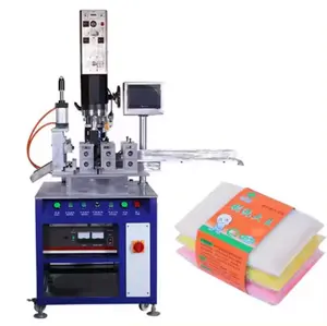 Automatic Cutting And Welding Ultrasonic Machine 3200W For Kitchen Dish Wash Sponge Cloths