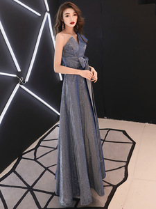 ชุดราตรีสำหรับพิธีกรงานประชุมประจำปี ผู้หญิง ดีไซน์ใหม่ หรูหรา สง่างาม โดดเด่น เซ็กซี่ ยาว - Product Image 3