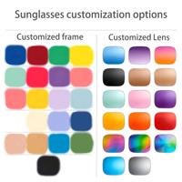 Lunettes de soleil pour enfants en forme de cœur, protection UV400, verres dégradés, logo personnalisé disponible pour les filles