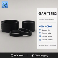 Bague d'étanchéité en graphite pur flexible, formée par matrixage, pour applications industrielles, haute température et haute pression, pour vannes et pompes, fabrication OEM