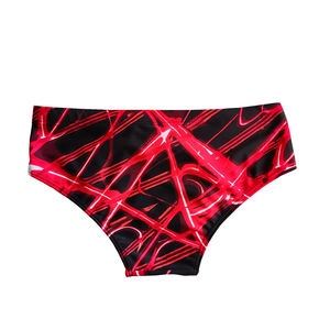 2025 Neue Low Rise Herren-Badehose Schnellt rocknende Bade bekleidung Einfarbige und bedruckte Badehose mit Kordel zug für den Strand pool - Product Image 2