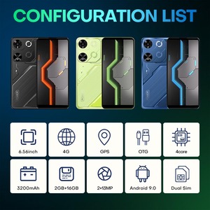 Nuevo Estilo Pova 7 Pro 2GB+16GB Cámara HD de 13MP Pantalla de 6.56 Pulgadas Quad Core 4G Smartphone Doble SIM Android 8.1 Teléfono <span class=keywords><strong>Celular</strong></span> Inteligente - Product Image 4