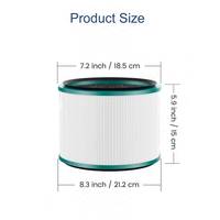 Filtre purificateur d'air 968125-03 pour Dyson Pure Cool Link DP01 DP02 HP01 HP02 HP03 H13 HEPA charbon actif