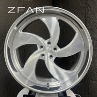 Nouvelles jantes ZFAN Custom 20 22 24 en aluminium deux pièces gris à 5 branches profondes 5x5/6x5.5 5x114.3 pour Chevy C10 Silverado Tahoe 1500