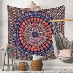 Langsung dari produsen 100% poliester latar belakang Arab cetakan polos permadani dinding buatan tangan India dengan desain Mandala gantung - Product Image 3