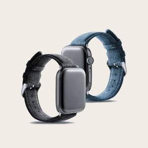 Design di lusso 38mm 44mm in vera pelle cinturino da polso in morbida pelle scamosciata per orologi Apple - Product Image 1