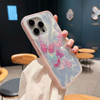 Coque de téléphone mignonne fleur feuille de paillettes pour Tecno spark 30C couverture en Silicone souple antichoc clair