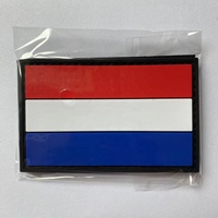 Écusson de drapeau d'Haïti en PVC, patch de fixation à crochet et boucle en caoutchouc PVC pour chapeaux, écusson tactique d'Haïti