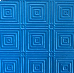 Tapis puzzle en mousse eva, bloc de puzzle en diamant, rouge et bleu, 1x1m