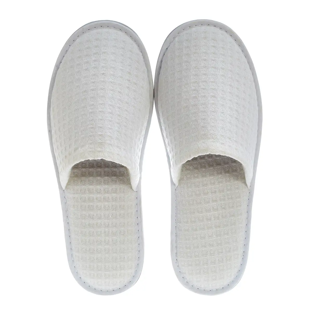 Zapatillas cómodas para invitados de spa personalizadas, color blanco, para baño, desechables, elegantes, para hotel