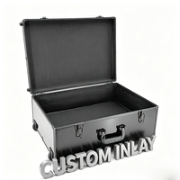 Valise à roulettes en aluminium camouflage bleu avec poignée télescopique et serrures à clé, valise en aluminium vide à l'intérieur