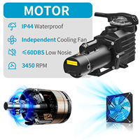 Pompe de circulation auto-amorçante 2,5 CV double tension pour piscine hors sol/encastrée 115/230V, écoénergétique pour la filtration de l'eau de piscine