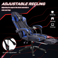 Chaise de jeu Streamer avec éclairage RVB Chaise de jeu professionnelle pour la diffusion en direct et les créateurs de contenu
