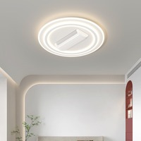 Ventilateur de plafond moderne sans pales à spectre complet, avec lumière LED dimmable et télécommande, silencieux pour chambre à coucher