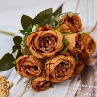 Fleur Artificielle Pivoine Style National Couleur Fausse Fleur Pivoine Restaurant Soie Fleurs Artificielles