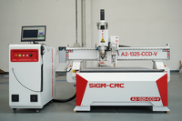 Cuchilla Vibratoria Profesional de Goma, Cuero y EVA con Cámara CCD, Máquina Router CNC de 3.2KW con Husillo de Agua para Letreros Publicitarios