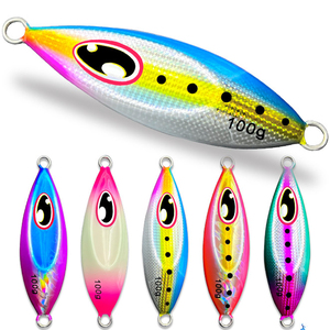 Jig Metálico de Caída Lenta para Pesca en Agua Salada 40g 60g 80g 100g 120g 150g, Señuelo de Jigging para Pesca desde Costa, Exterminador de Marlín - Product Image 1