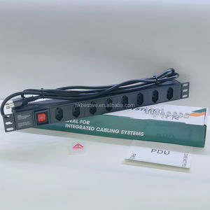 PDU Rackeável 1U 19" 8 Vías BR 250V con Interruptor, Ideal para Armario de Red Profesional - Product Image 5