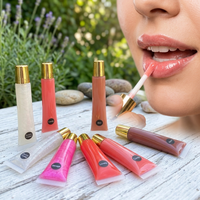 Gloss à lèvres en gros personnalisé, marque privée, gloss à lèvres liquide de luxe, cosmétique imperméable, gloss à lèvres à presser