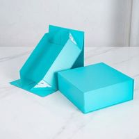 Boîte cadeau rigide en carton avec logo personnalisé, magnétique et pliable, en forme de livre