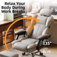 Silla de Juego Ergonómica Giratoria de Cuero Genuino para Gimnasio, Respaldo Medio, Venta al por Mayor, Logotipo Personalizado, Certificación REACH, Precio de Fábrica, Diseño Moderno