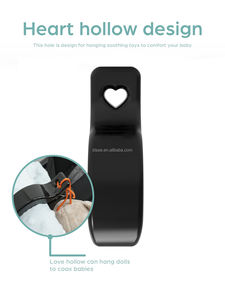 คลิปหนีบรถเข็นเด็ก2ชิ้นตัวหนีบเพื่อเกี่ยวผ้ามัสลินและผ้าคลุมของเล่นคลิปหนีบผ้าห่มคลิปคลุมเบาะรถยนต์คลิปพลาสติกอเนกประสงค์ - Product Image 3