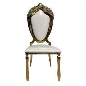 Fauteuil de location de fête de mariage, chaise de trône de roi Royal Antique français pour mariée et marié