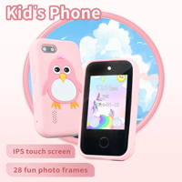 Petit téléphone portable intelligent pour enfants, écran tactile, jeux amusants, appareil photo, photos et vidéos, fonction MP3 supplémentaire, jouet pour enfants