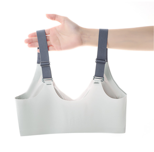 Reggiseno da donna <span class=keywords><strong>Push</strong></span>-<span class=keywords><strong>Up</strong></span> attivo <span class=keywords><strong>Push</strong></span>-<span class=keywords><strong>Up</strong></span> da corsa <span class=keywords><strong>doppio</strong></span> reggiseno Top senza cuciture con Logo senza tracce imbottito e traspirante in pizzo solido - Product Image 6